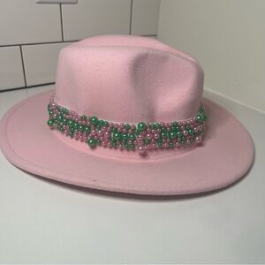 Pink & Green Fedora | Wicked-Inspired | Statement Conference Hat
